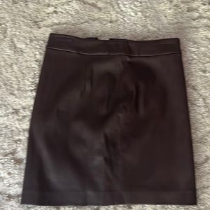 T Wang leather skirt